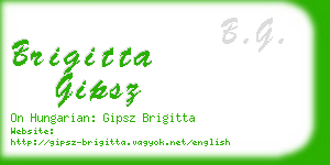 brigitta gipsz business card